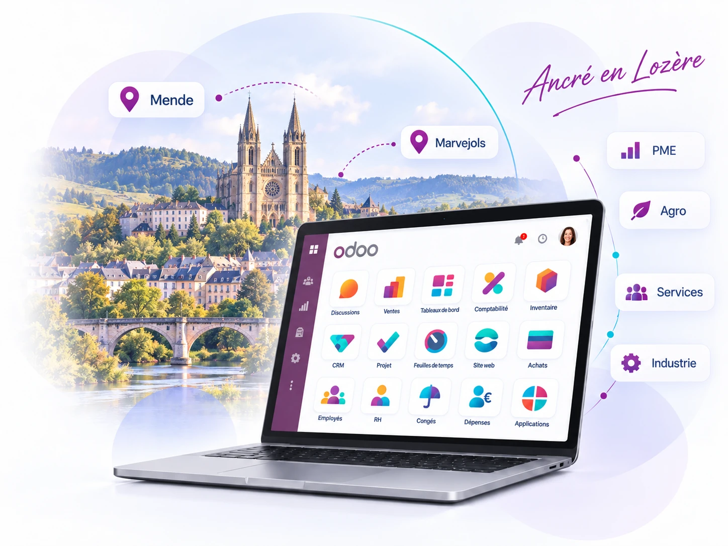 Visuel d’en-tête Odoo pour Lozère