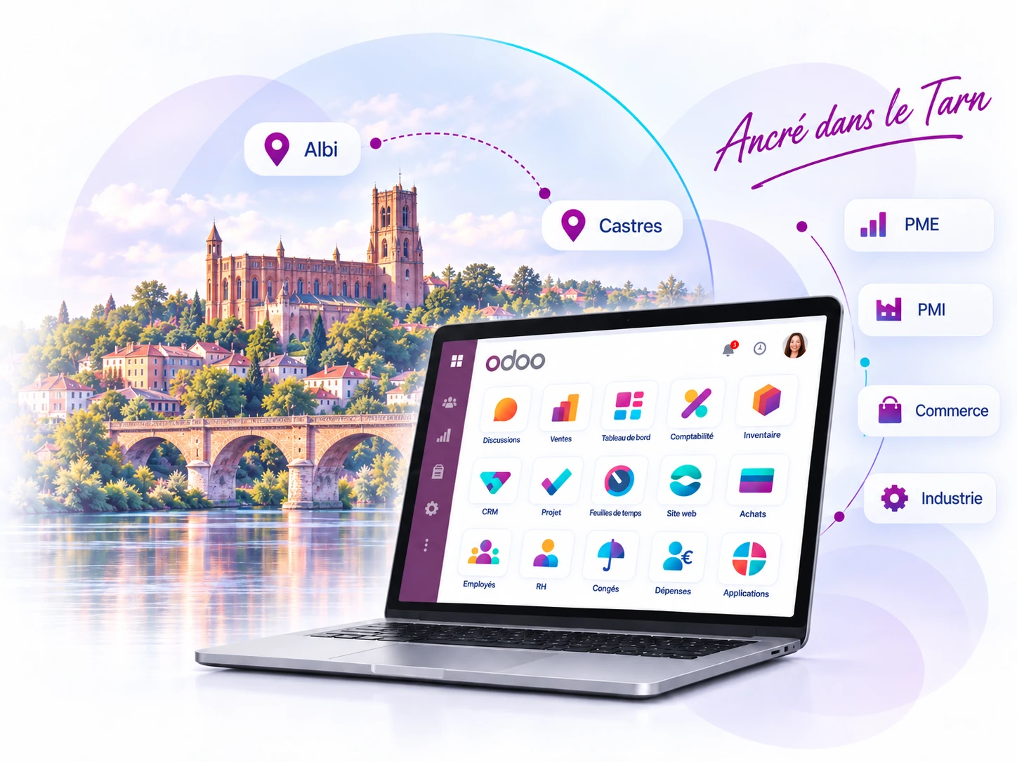Visuel d’en-tête Odoo pour le Tarn